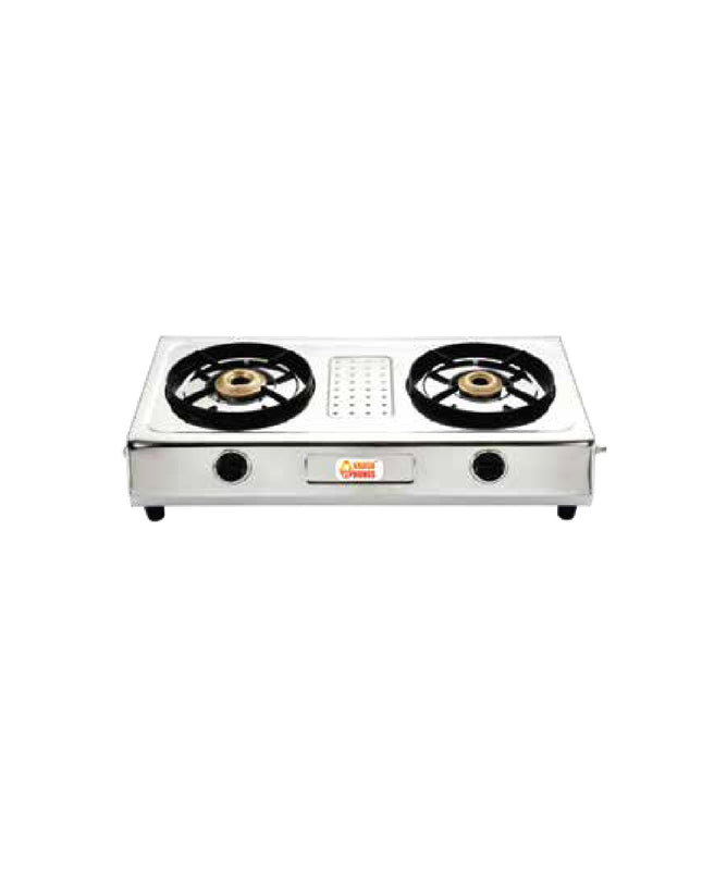 Agni Exotic HI Star Stainless Steel LPG 2 Burner Gas Stove