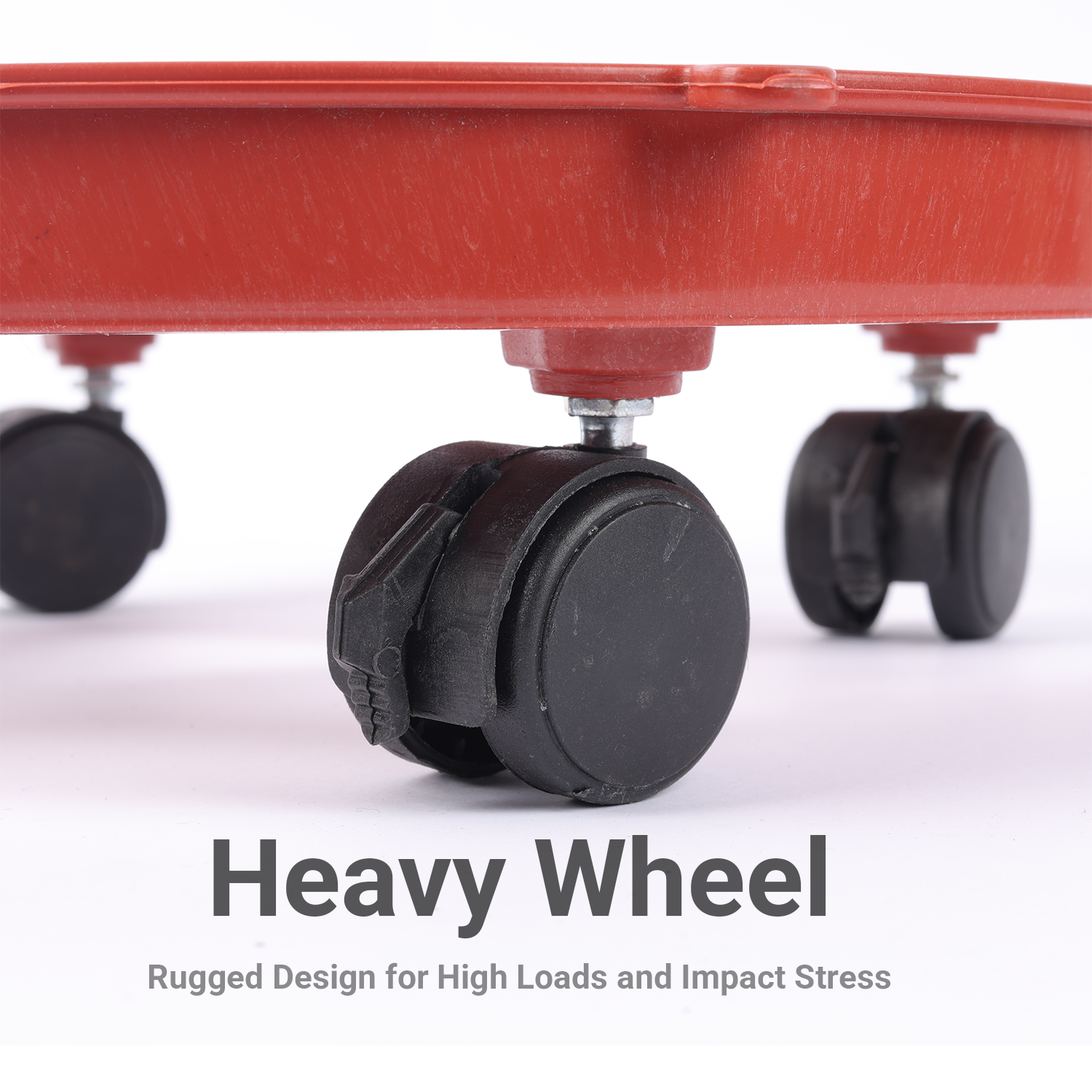 Vansh Homes Classic Plastic Gas Cylinder Trolley | Lightweight & Strong | Smooth Rolling Wheels | Easy LPG Cylinder Movement | Pack of 1 (VI-CL-02)