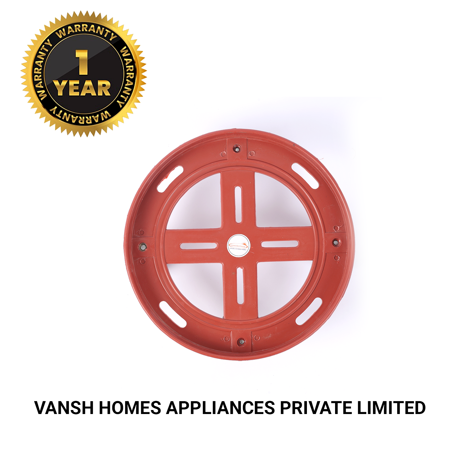 Vansh Homes Classic Plastic Gas Cylinder Trolley | Lightweight & Strong | Smooth Rolling Wheels | Easy LPG Cylinder Movement | Pack of 1 (VI-CL-02)