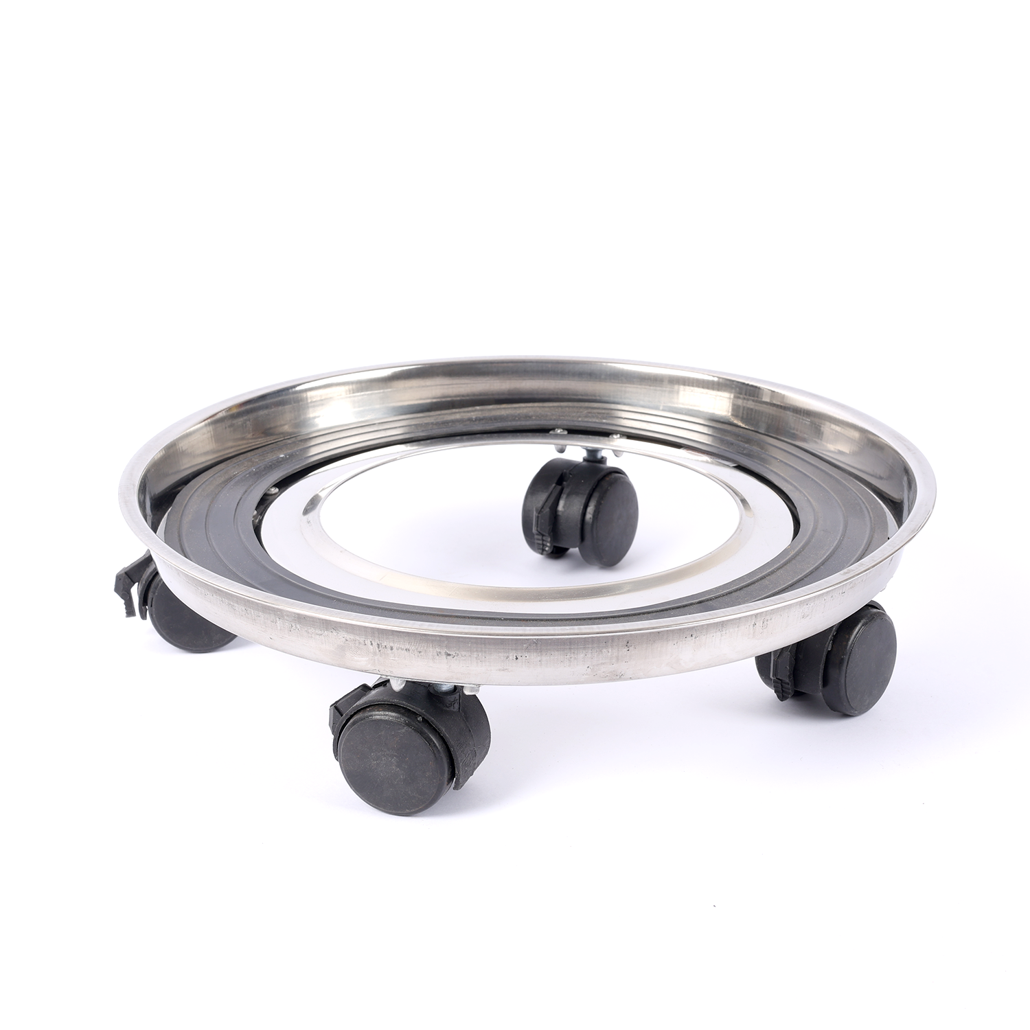 Vansh Home Stainless Steel Gas Trolly | Premium Build | 360° Easy Movement | Anti-Rust | Pack of 1