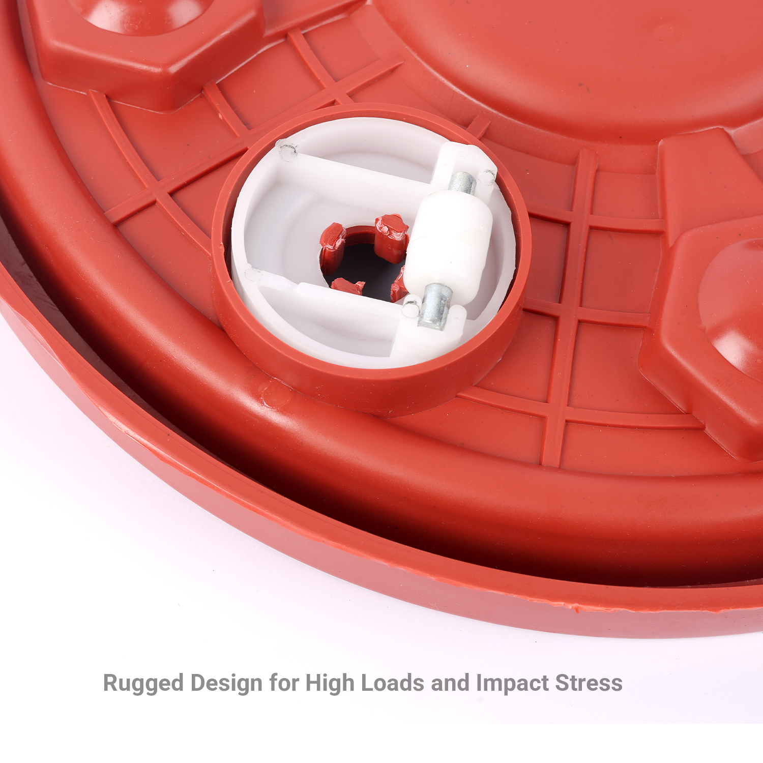 Vansh Home Heavy-Duty Plastic Gas Trolly | 360° Rotating Wheels | Cylinder Stand for LPG Cylinder – Pack of 1