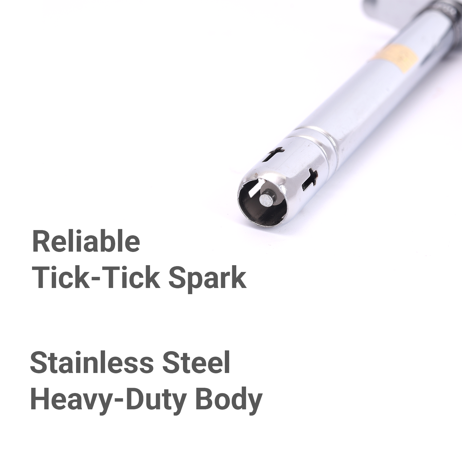 Vansh Home Stainless Steel Tick-Tick Gas Lighter – Pack of 2 | High Spark Performance | Anti-Rust Body | Daily Use Kitchen Igniter