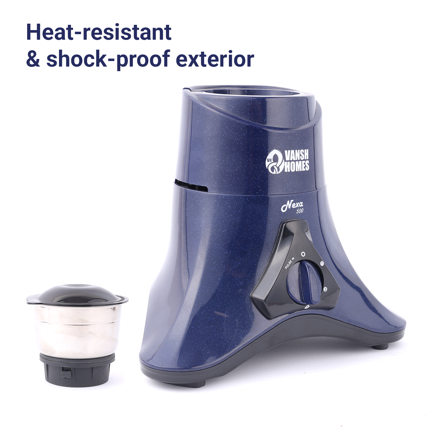 Vansh Home Appliances 2-Jar Mixer Grinder | 600W Powerful Motor | Stainless Steel Jars | Multi-Purpose Grinding & Blending | ISI Certified | Kitchen Essential