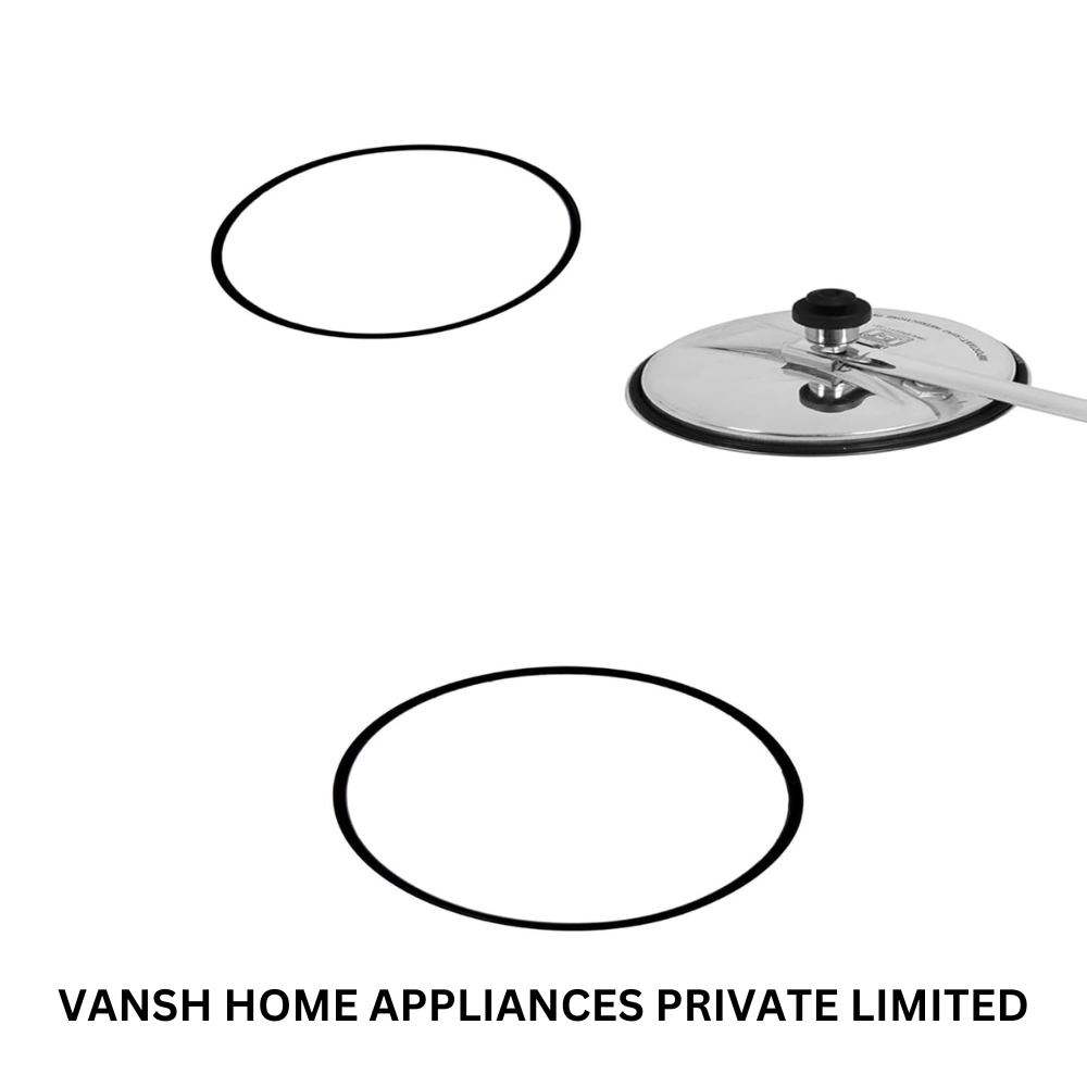 Vansh Homes Pressure Cooker Gasket for Inner Lid | Rubber Sealing Ring for 2–4 Litre Cookers | Durable, Heat-Resistant & Leak-Proof | Universal Inner Lid Compatibility