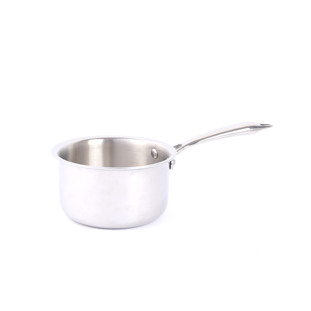 Vansh Homes Stainless Steel Sauce Pan | Heavy Base | Deep Saucepan for Tea, Milk, Soups & Boiling | Grey Finish | VH-TP-200 | 1-Year Warranty