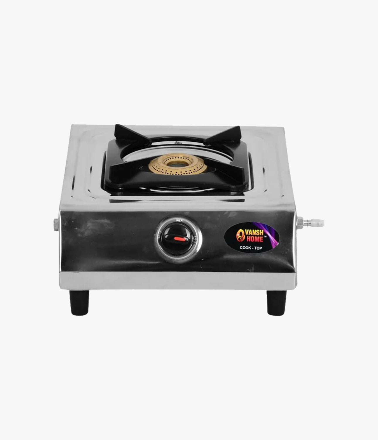 Vansh Homes Gold Supreme Stainless Steel LPG One Burner Gas Stove