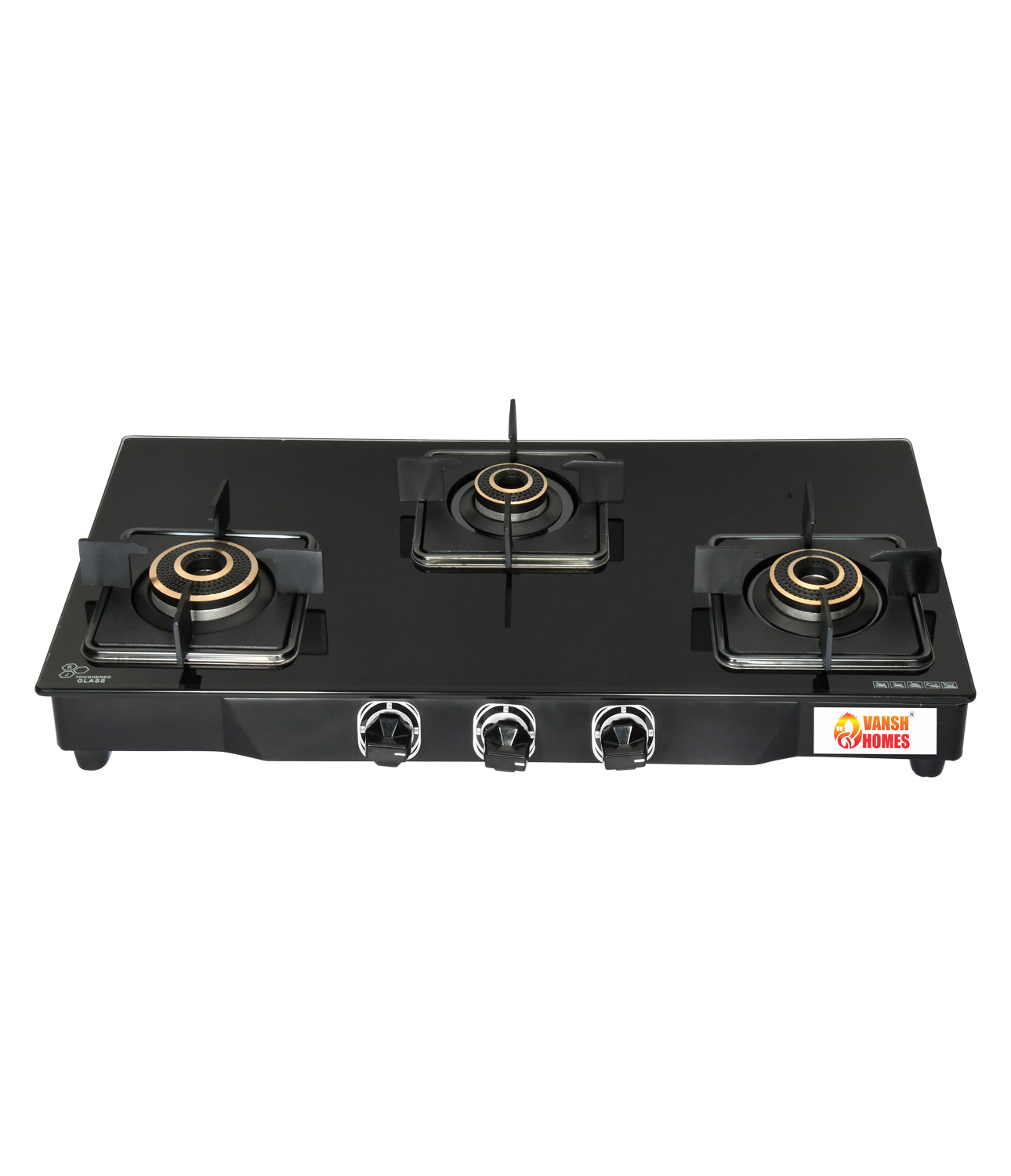 Vansh Homes Flamingo Dahlia LPG Stove Glass Top