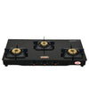 Vansh Homes Glimmer 3 Burner PNG Stove Glass Top