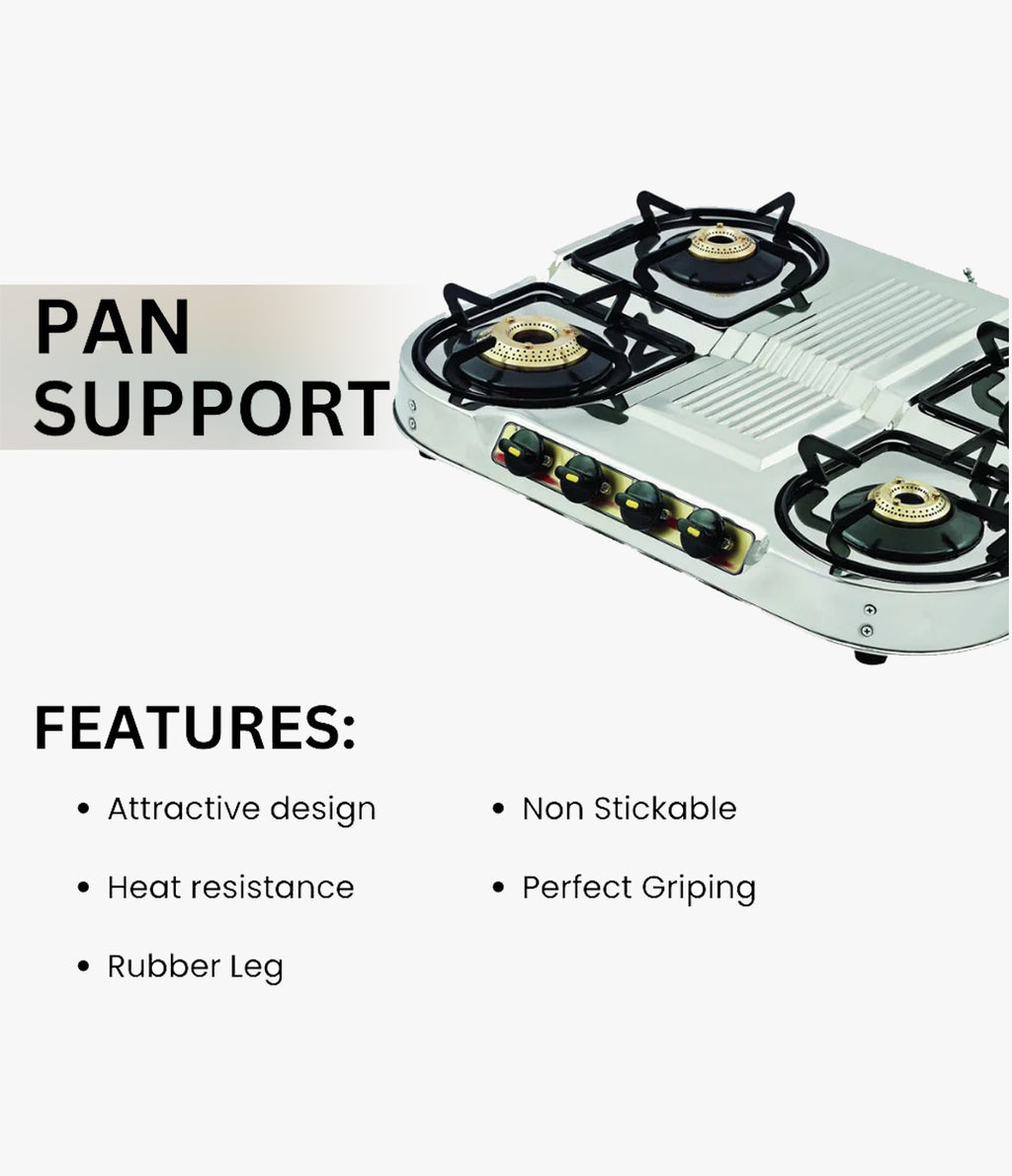 Vansh Homes Zara Super Stainless Steel LPG 3 Burner Gas Stove