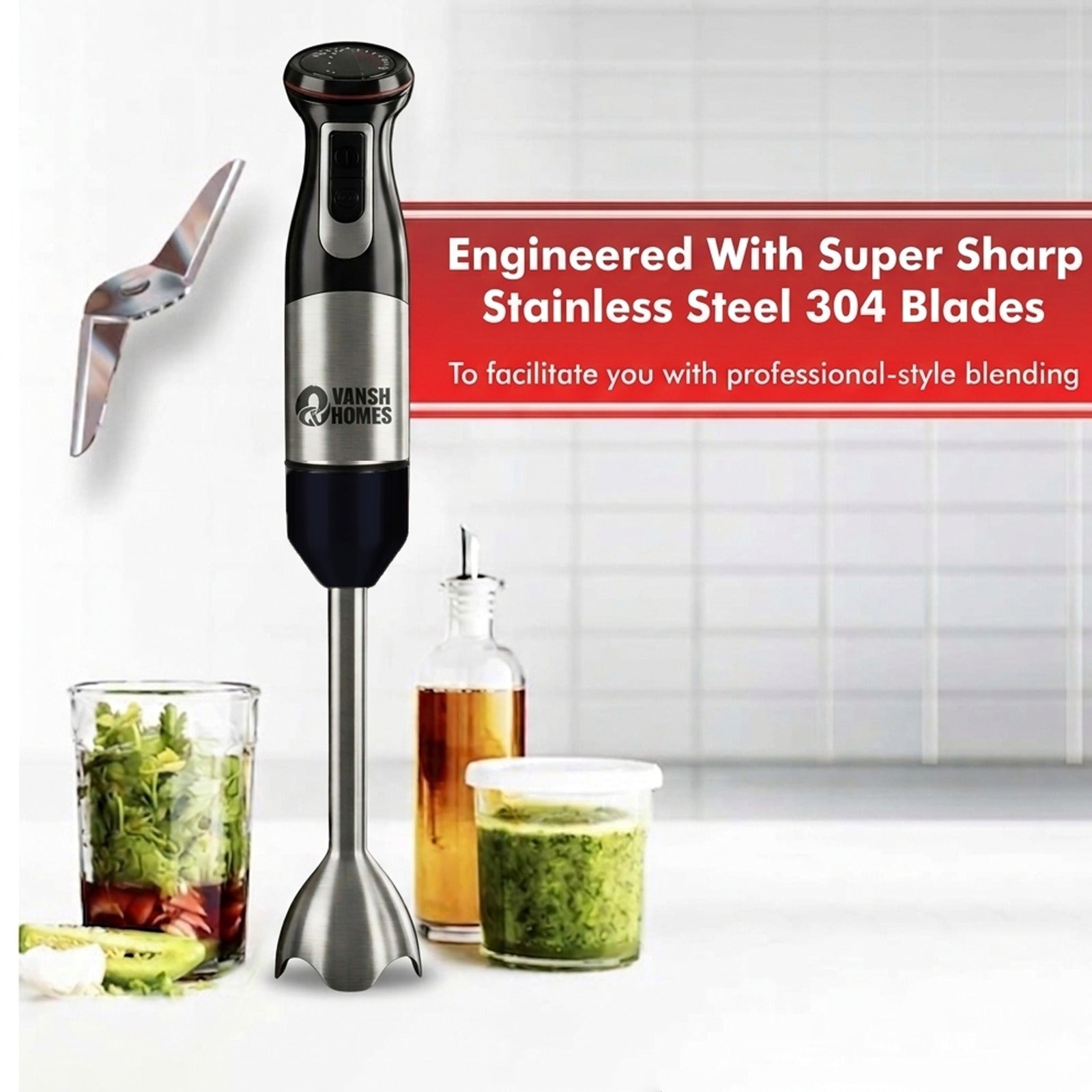 Vansh Homes 4-In-1 Electric Blender