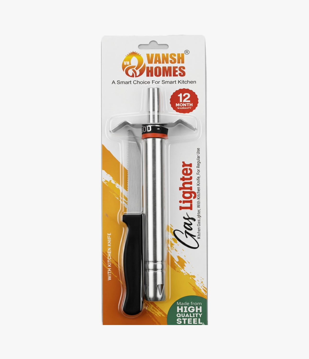 Vansh Homes Campas Gas Lighter With Knife