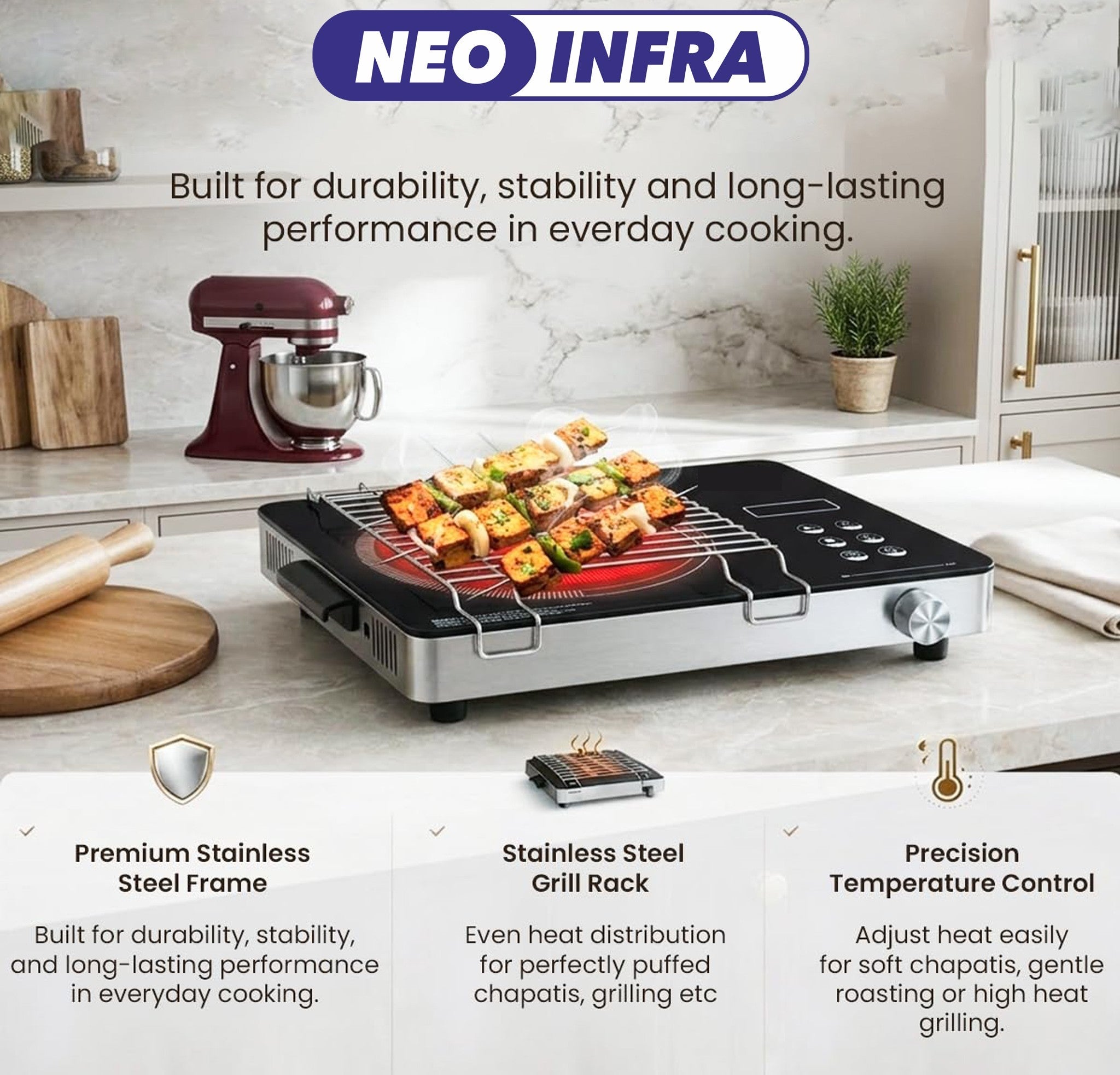 Vansh Homes Neo Infrared Hot Plate 2200 W