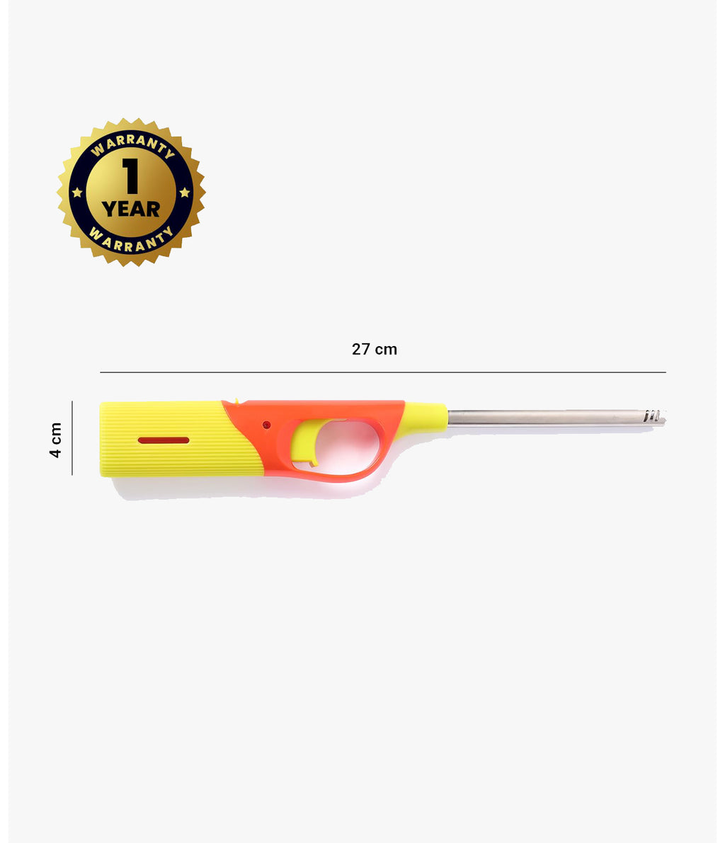 Vansh Homes Multipurpose Flame Gas Lighter Yellow