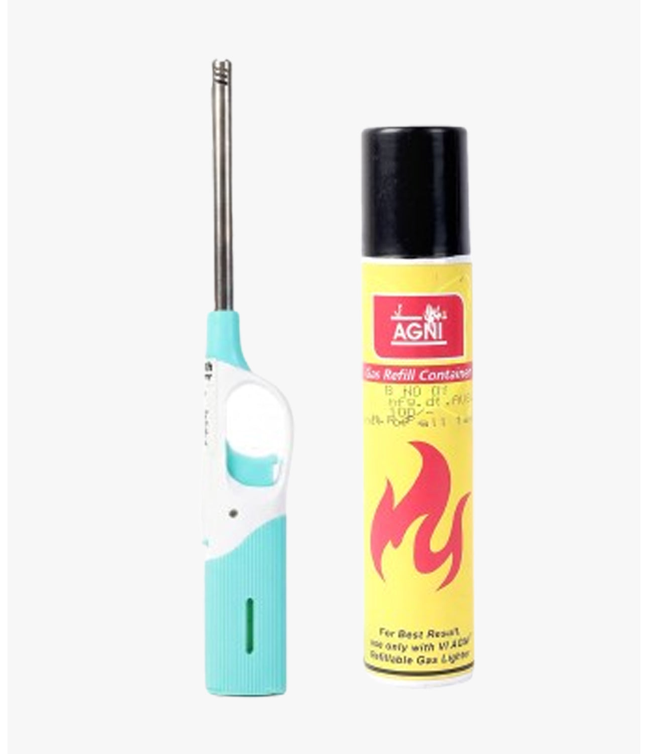 Agni Multipurpose Flame Gas Lighter With Refill Turquoise