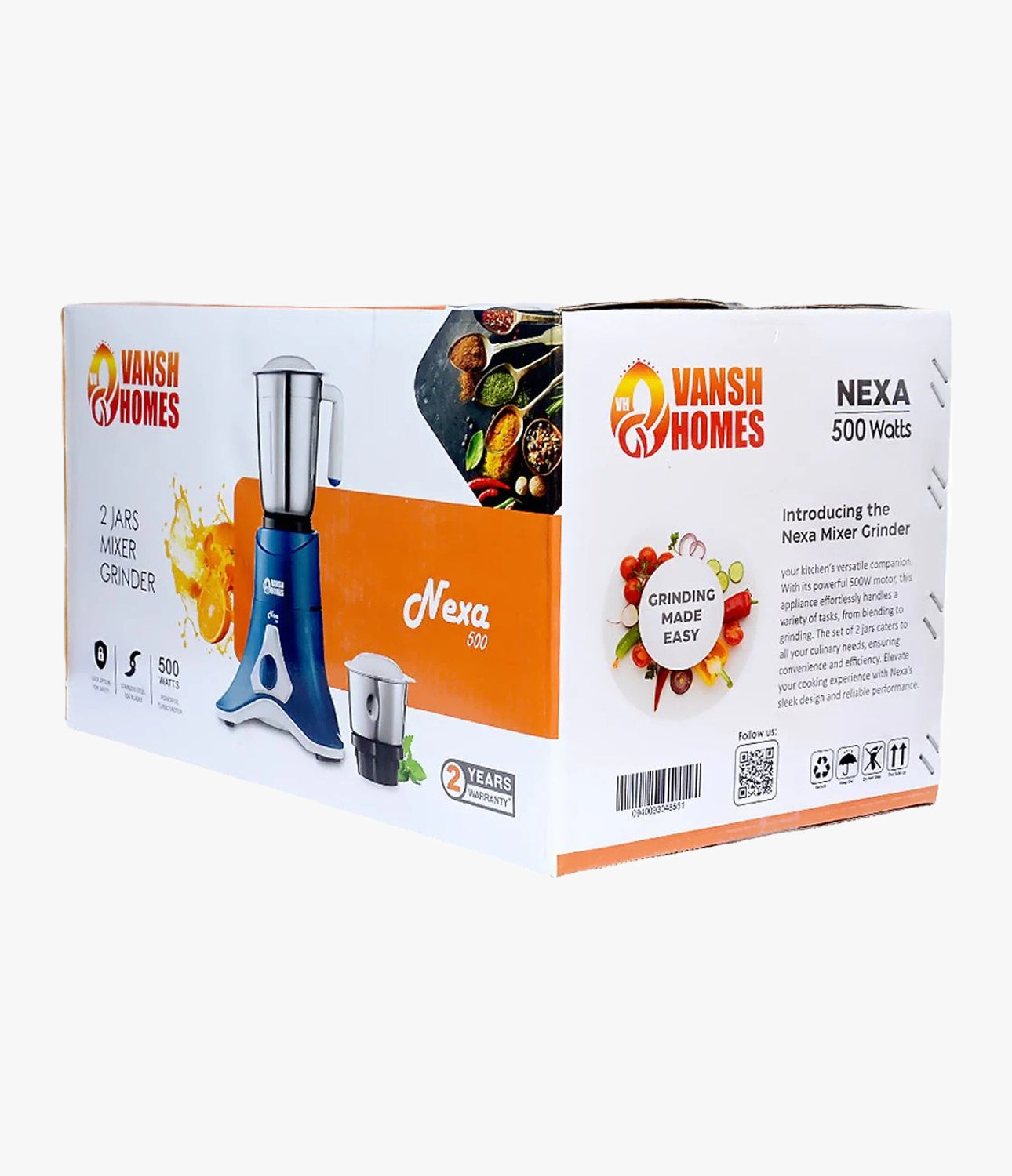 Vansh Homes Nexa Mixer Grinders 500 W
