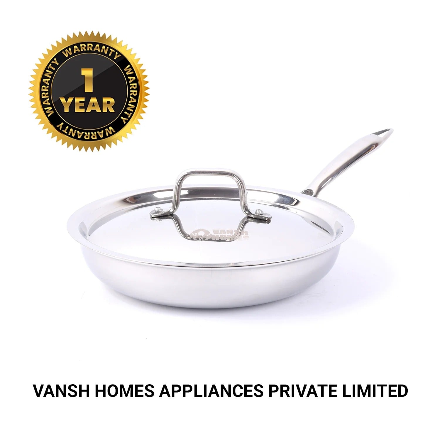 Vansh Homes Fry Pan Tri-Ply Cookware 240 mm
