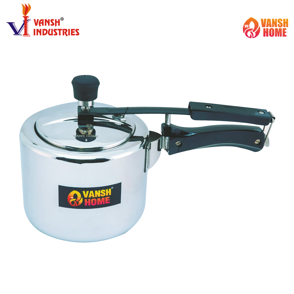 Vansh Homes Triply Pressure Cooker Tall, Induction Cooker, Outer Lid Pressure Cooker, Induction & Gas Stove Compatible, 5 Years Warranty, Stainless Steel, Silver