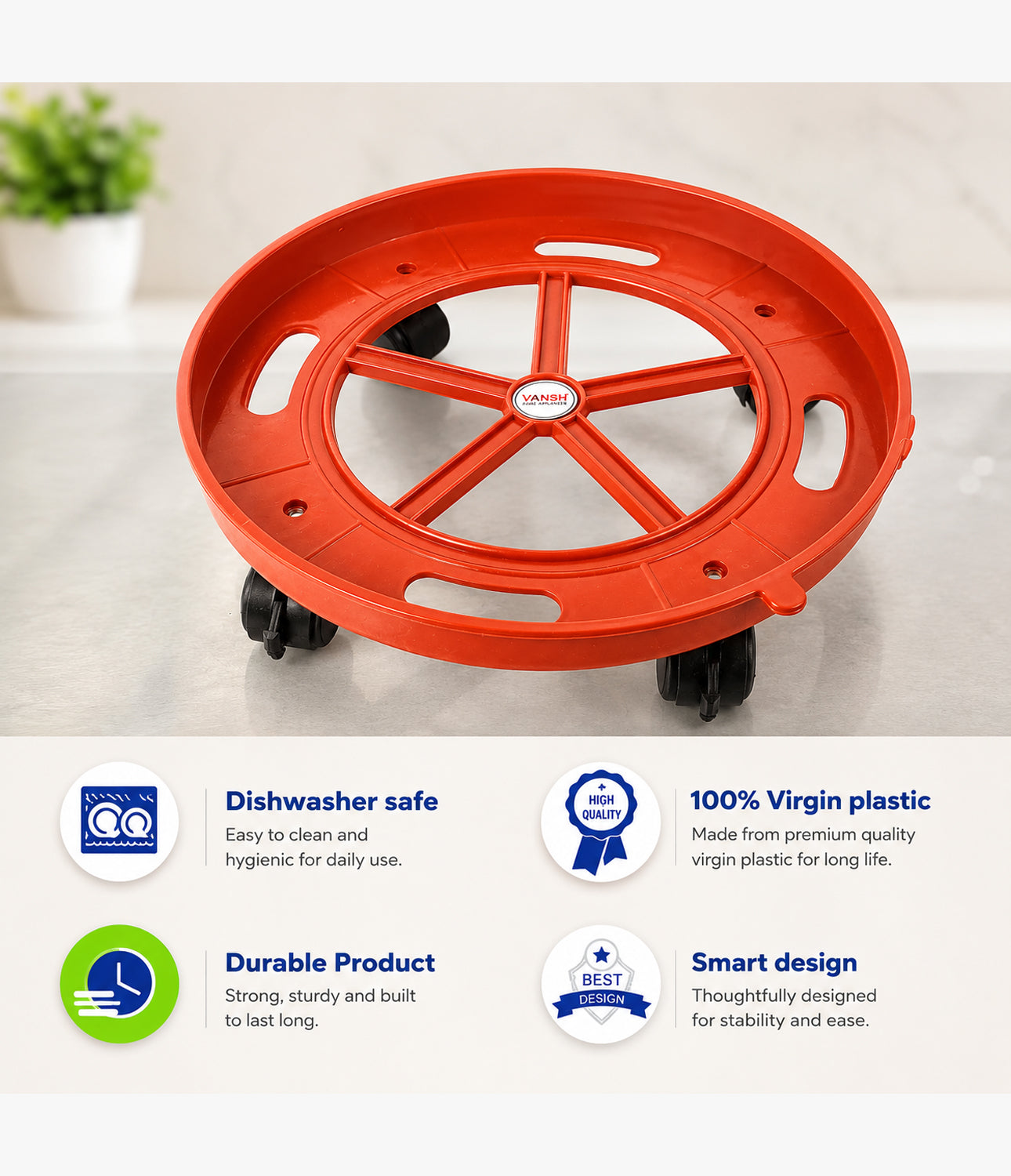 Vansh Homes Sooryantram Composite Cylinder Trolley