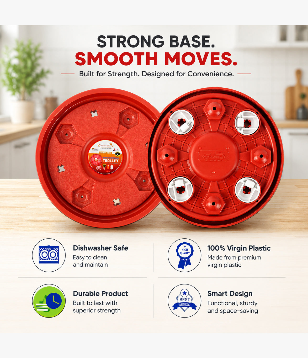 Vansh Homes Cylinder Trolley
