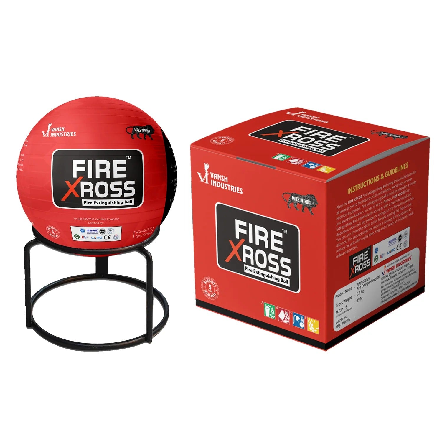 Fire Xross Automatic Fire Extinguishing Ball 1.5 Kg