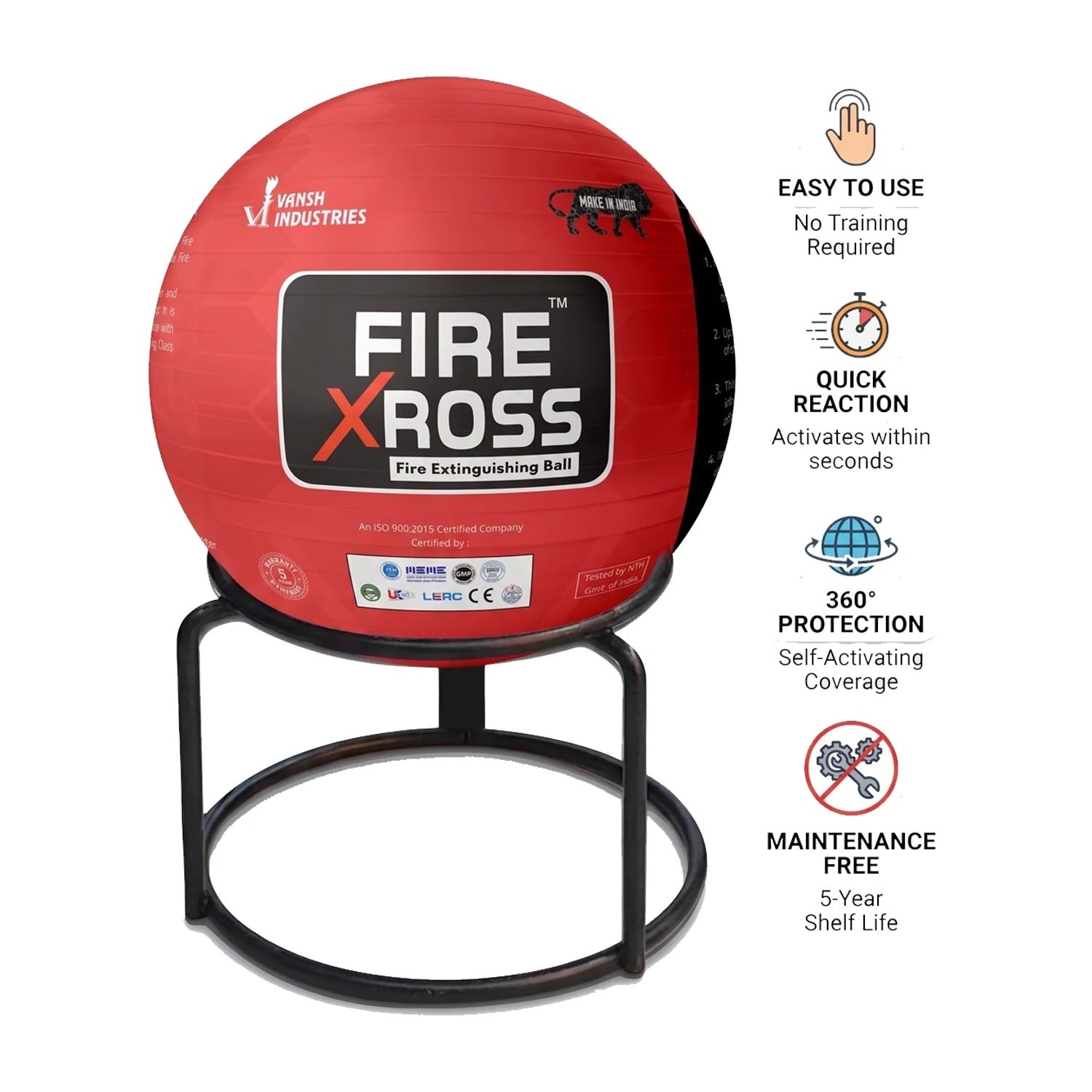 Fire Xross Automatic Fire Extinguishing Ball 1.5 Kg