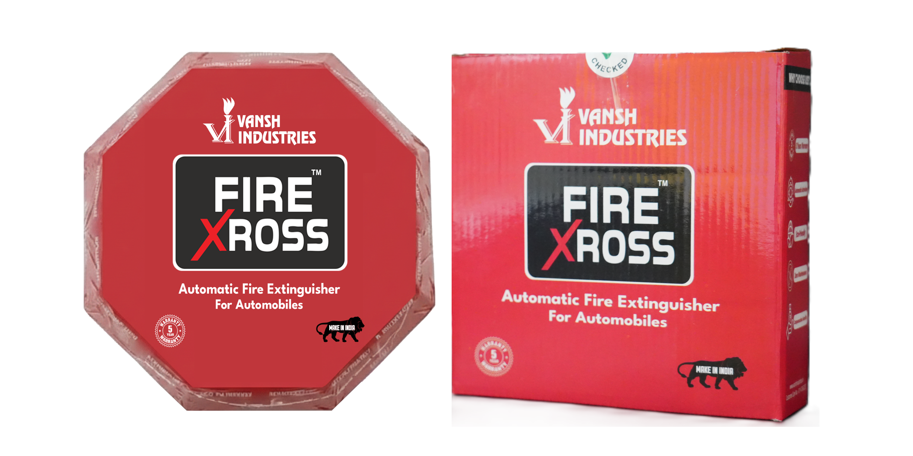 Fire Xross Automatic Fire Extinguisher For Automotive 0.6 Kg