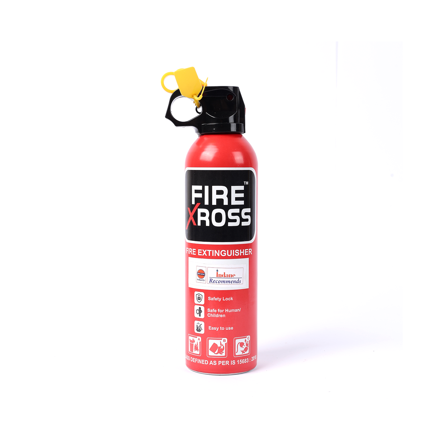Xross ABC Dry Powder Fire Extinguisher | ISI Certified | Multi-Purpose for Class A, B & C Fires | Anti-Corrosive Body | Home, Office, Car & Industrial Use (VH-FX-01)